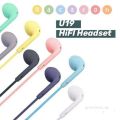 Macaron Candy Series Stereo High Bass 3.5mm Headset Wired Earphone With Microphone Handfree. 