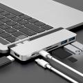 HyperDrive USB C Hub, Sanho Duo 7-in-2 USB-C Adapter. 