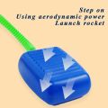 Outdoor Rocket Game Fun Outdoor Stomp Rocket Launcher Game for Kids Air Powered Toy for Boys Girls Perfect Gift for Toddlers Garden Yard Lawn Playtime Hands-on Rocket Launcher. 
