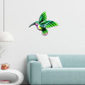 Metal Hummingbird Garden Wall Decor Colorful Outdoor Fence Art Patio Sculptures Hanging Decorations for Yard Porch Living Room Bedroom Home. 
