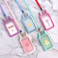 Cute Cartoon Cat Ear Shape Card Holder Silicone ID Card Case Campus Student Card Sleeve Access Card Protection Shell. 