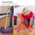 Magic Twist Mop with Self-Wringing Action, Extra Microfiber Refills, and Durable Handle – Perfect for Kitchen, Bathroom, and All Surfaces. 
