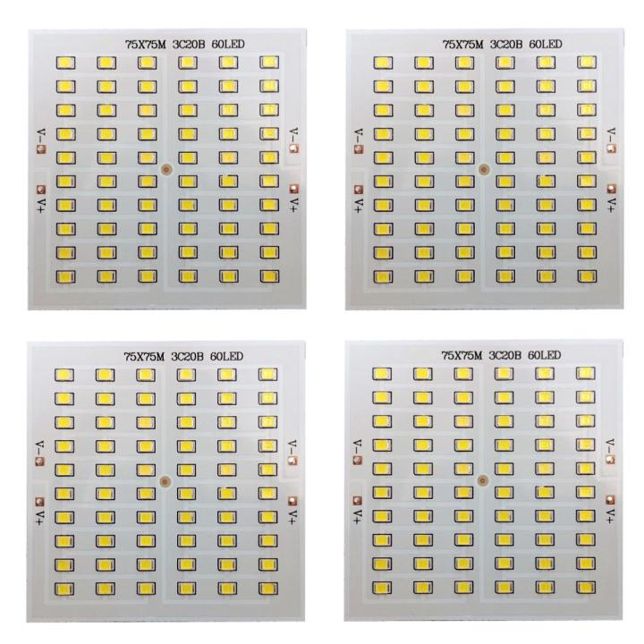 4PCS 40W Led Bar Super Bright White Light 12V 60 LED Smd Strip Light