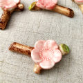 Tableware Chopstick Rest Sushi Cherry Blossom Chop Sticks Holder Rackceramic. 