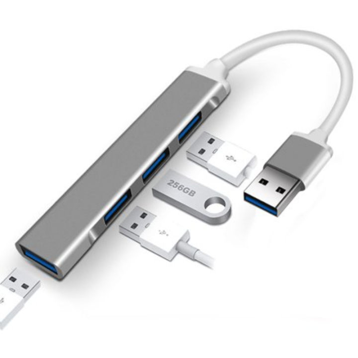 Aluminium Shell Portable 4 Ports USB 3.0 Adapter | Daraz.pk
