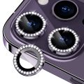 Premium Diamond Camera Lens Protector for iPhone 14 Pro Max & iPhone 14 Pro - Ultimate Protection and Style Deep Purple. 