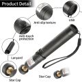 USB Laser Pointer Pen Handheld Rechargeable Adjustable Focus with USB Cable. 