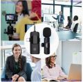 3-in-1 Wireless Lavalier Mic – Works with Type-C, Lightning & 3.5mm on iPhone, Android & Camera. 