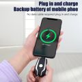 Mini Power Emergency Pod,Keychain Portable Charger for IPhone or Type-c,Key Ring Cell Phone Charger,Ultra-Compact External Charging Power. 