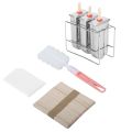 3PCS Household 304 Stainless Steel Round Head Ice Cream Mold Popsicle Mold. 