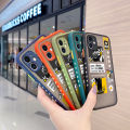 JIUMOO For OPPO A96 Case Thin Frosted Transparent Hard Side Square Edge New Design Phone Cases Fashion Tide Flower Pattern Silicone Casing Full Cover Camera Protection Shockproof Softcase. 
