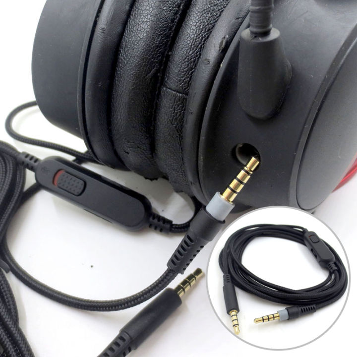 Audio Cable Replacement Headset AUX Cord With Volume Control For Kingston Alpha
