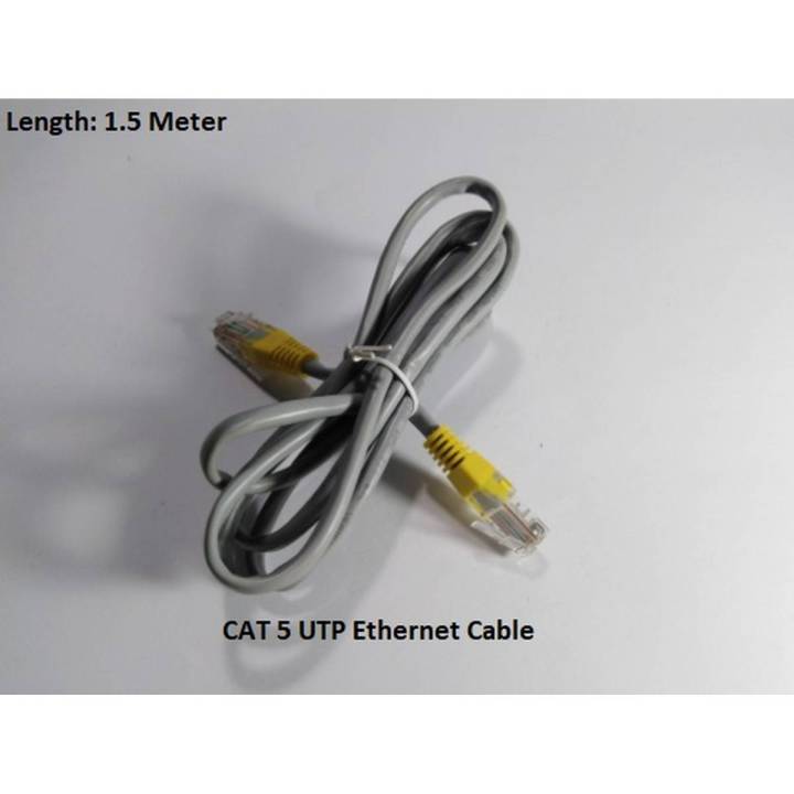 Ethernet Cable CAT 5 - 1.5M UTP LAN Cable Internet Wire