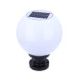 Solar Globe - Round Ball IP55 Waterproof Solar Outdoor Column Lamp Villa Fence LED Post Light Courtyard Garden Lawn Street Lights External Landscape Patio Pillar Lighting Fixture Solar Outdoor LED Light. 