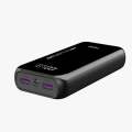 Faster Qualcomm Quick Charge 3.0 Power Bank 20000mAh with Digital Display PD-24W. 