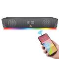 Audionic Optima Sound Bar Mobile Speaker Wireless Connectivity Mobile Soundbar, Digital Clock With Alarm Speaker, RGB lights Speakers, AUX Input Sound bar. 