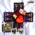Birthday Chocolate`s Gif,t Including 8 Choco ,Teddy Bear, Flower, Whishes Card, Gift Wrapping, Sticke`s. 
