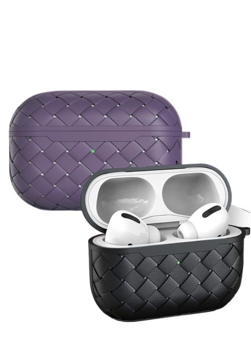 Premium%20Woven%20Pattern%20Silicone%20Case%20For%20Pro%201st%20&%202nd%20Gen%20-%20Shockproof%20Protective%20Cover%20With%20Carabiner%20-%20Wireless%20Charging%20Compatible%20Durable%20Earbuds%20Case%20%7C%20ZN%20Technology%20Store%20-%20Image%204