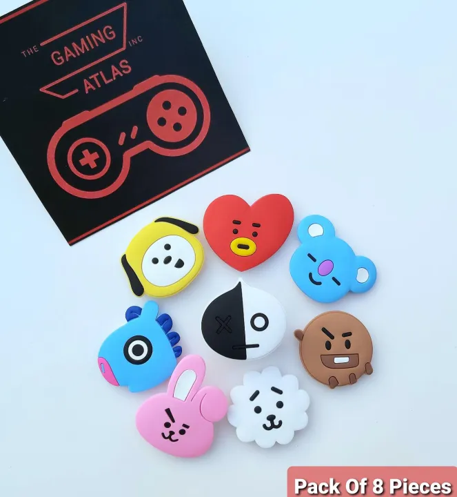 BTS%20PopSocket%20BT21%20Characters%20Cartoon%20Grip%20and%20Stand%20for%20Mobile%20Phones%20and%20Tablets,%201%20Piece%20-%20Image%205