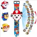 Paw Patrol Digital Children Flippable Projection Watch Kids Sports Watches Electronic Toy For Girls Boys new arrival LY. 
