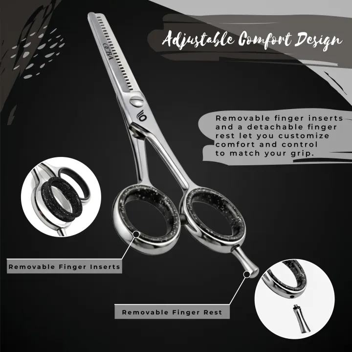 OCBA%20Professional%20Hairdressing%20Thinning%20Teeth%20Scissor%20for%20Texturizing%20&%20Styling%20Stainless%20Steel%20with%20Removable%20Finger%20Ring%20for%20Barbers%20Hair%20Cutting,%20Salon,%20Children,%20Men%20&%20Women%20-%20Image%208
