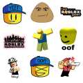 25pcs ROBLOX sticker pack for online gamers gaming gameplay bloxburg adopt me minecraft kids game ideal for journalling laptop. 