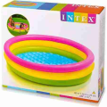 Pool Pool for kids Pool full size Summer water pool Garden pool for kids Intex 4FT Sunset Glow Ring Baby Pool 2021 New Baby Summer Water Play Toy PVC Thickened Swimming Pool Inflatable Basin Bathtub Bath Tub Round Lovely Pool. 