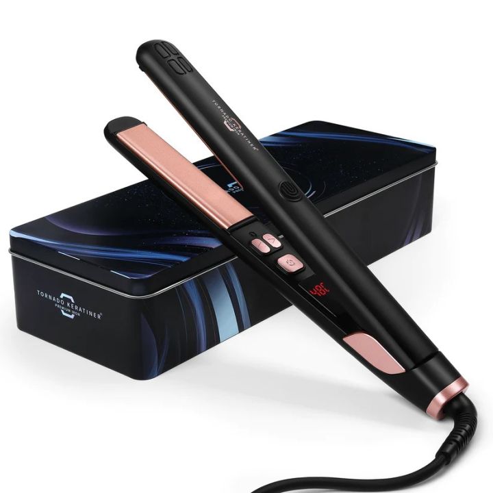 Tornado Hair Straightener and Curler 2 in 1 Ceramic Flat Iron with 6 Heat Settings Adjustable Temperature and Heats Up Fast