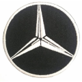 Mercedes Benz Logo Embroidered Iron On Patch Sew On Badge For Kids Bags Cap and Applique. 