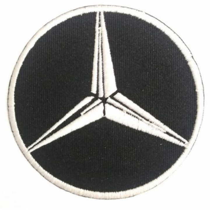 Mercedes Benz Logo Embroidered Iron On Patch Sew On Badge For Kids Bags Cap and Applique