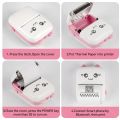 Pocket Inkless Mini Printer - Portable Bluetooth Thermal Printer for Kids- Compatible with iOS & Android. 