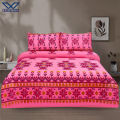 Khan Tex Cotton Embroidery Double Bedsheet Set With Two Pillow Covers – Premium Quality Elegant Embroidery Pattern Softest Cool Pure Cotton Bed Sheets. 