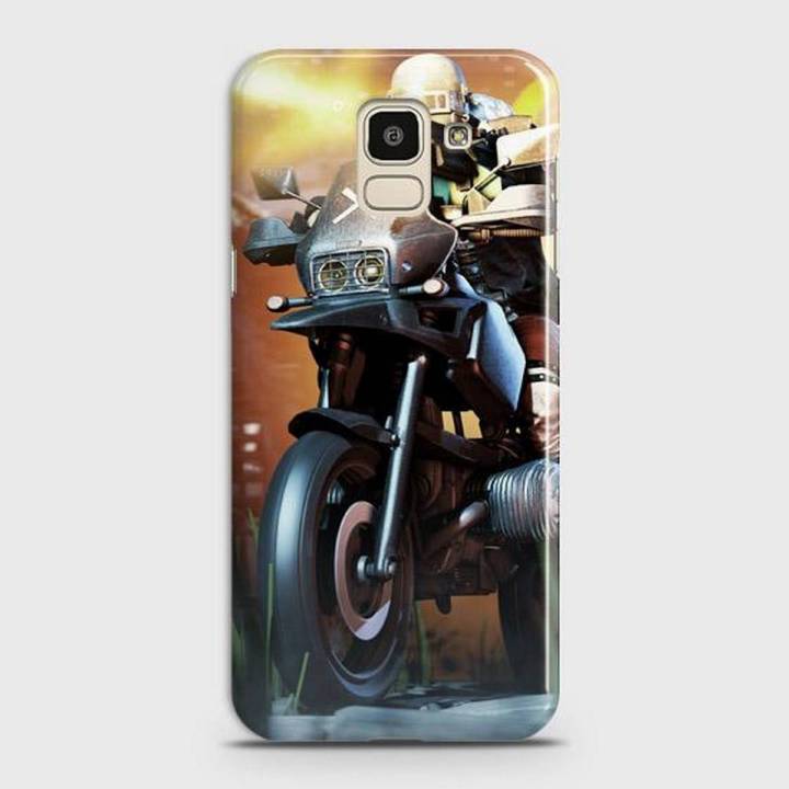 Samsung J6 - 2018 Cover Fortnite Bike Hard Cover- Design 35 Case