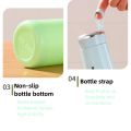 Nice Glass Bottle Water Mini Flask Bottle With Vaccum Flask And Loop Temperature Resistant, For Hot & Cold Water, Milk, Lassi, Juice,smoothie, Detox Water 400ml (random Colors). 