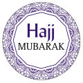 NON PERSONALISED Islam Hajj Mubarak Labels Stickers. 