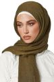 Crimp Hijab Premium Soft Cotton Hijab Scarf/Scarf - Lightweight Iron-Free Fabric Crinkle Crimp Hijab Scarf Hejab Cotton Crimps Scarf Stoller for women & Girls. 
