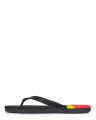 Tri Color - Flip Flop - 6033 - Black / Red / Yellow. 
