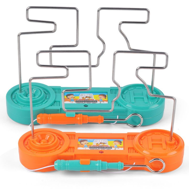 Battery operated maze spiral game-Maze Game, Educational Puzzle Toys Classic Collision Electric Shock Bump Circuit Maze Game Intellectual Development Toys for Kid