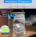 Portable Air Conditioner Fan, Mini Evaporative Air Cooler with 7 Colors LED Light, 1/2/3 H Timer, 3 Wind Speeds and 3 Spray Modes for Your Desk, Nightstand, or Coffee Table KS. 