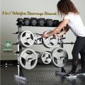 Heavy Duty Dumbbells Rack Dumbbells Stand Plate Rack Barbell Stand 3 In 1 Weight Storage Stand. 
