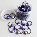Pack of 40 Pieces – Girls Cute Hair Rubber Bands Pack Flower Hair Accessories Gift Box. 