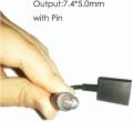 Dongle Tip Converter Adapter for HP_ and Del DC Cable 4.5MM to 7.4MM 734734-001 7347630001 HP dv4 dv5 dv6 dv7 zbook 15 17 G1 G2 EliteBook 850 750 820 720 G1 G2 Del Latitude e6430 e7270 e7470 (1PACK). 
