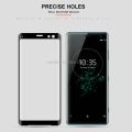 Tempered Glass for Sony Xperia XZ3 Curved Glass Full Coverage Screen Protector - BLACK. 