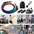 11(PCS) Power Exercise Resistance Band Set 5 in 1 Fitness Band Equipment for Men and Women. 
