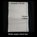 Butter paper - 1 KG - For wrapping, baking, serving food. 