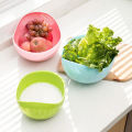 Rice Sieve Plastic Colander Kitchen Drain Basket with Handles Rice Bowl Strainer Strainer Basket Sink Drain Kitchen Tools. 