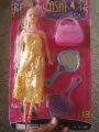 Doll set for girls - Doll with Purse and Hair Brush Set. 