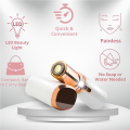 WISCOBUY Rechargeable Painless Facial Hair Remover for Women | USB Electric Shaver with LED Light | Lipstick-Shaped Portable Eyebrow, Lip, Chin & Upper Lip Trimmer | Original Finishing Touch Flawless Hair Removal | Imported & Original for Girls & Ladies. 