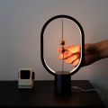 USB Rechargeable Hengpro Balance LED Table Lamp Ellipse Magnetic Mid-Air Switch Eye-Care Night Light Touch Control. 