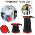Telescopic Stool Collapsible Folding Lightweight Retractable Foldable Chair For Camping Traveling Trekking - Zumre Trade. 
